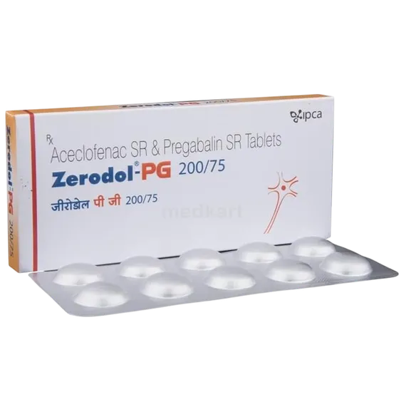 zerodol pg 200/75mg tablet 10's